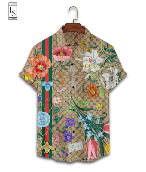 gucci hawaiin shirt green|gucci golf t shirt price.